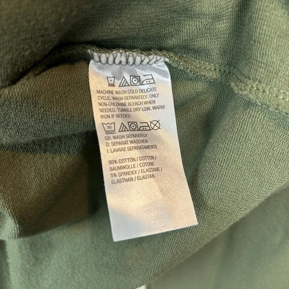 D & Co Jacket Womens 2X Green Full Zip Zip Cotton Active Casual Comfort Layer